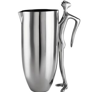 Elegant Silver Pitcher with Artistic Handle